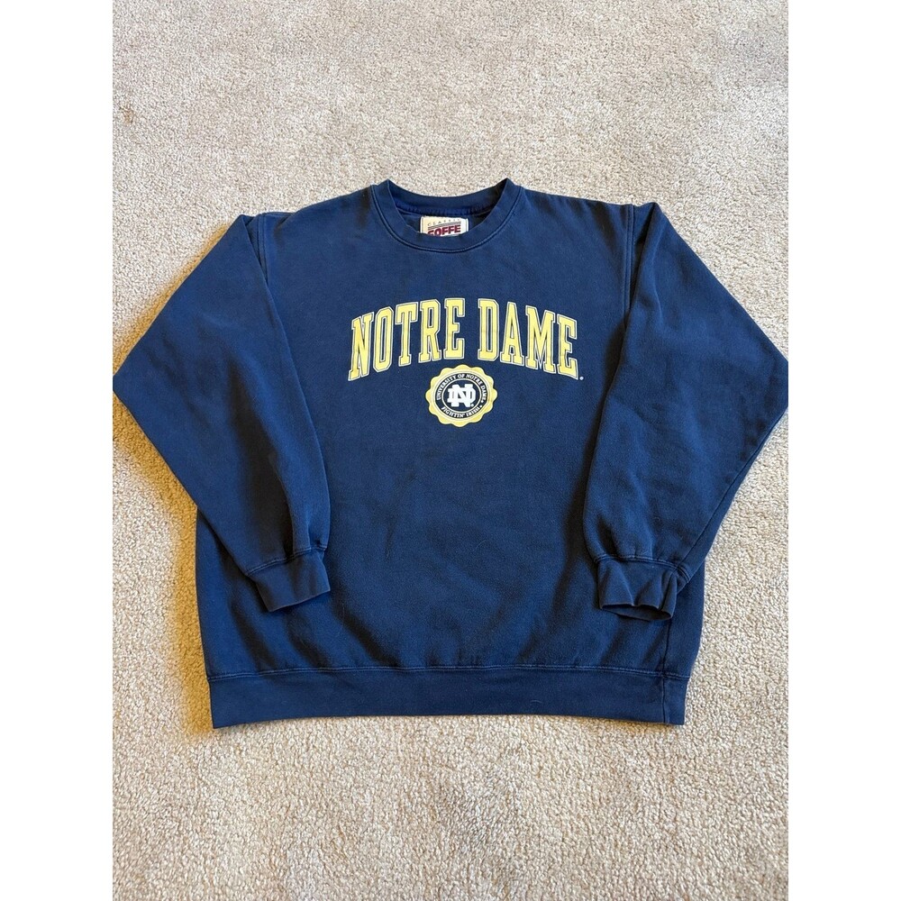Notre Dame Fighting Irish Soffee Unisex Crewneck Sweatshirt Size Large
